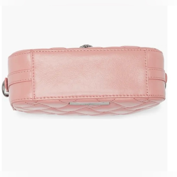 Kurt Geiger London Small Kensington Quilted Pink Leather Camera Bag - Picture 7 of 12